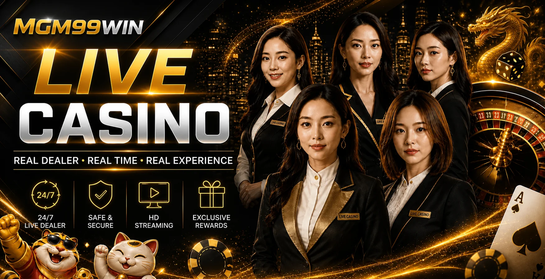 คาสิโนสดและค่ายเกมบน MGM99WIN